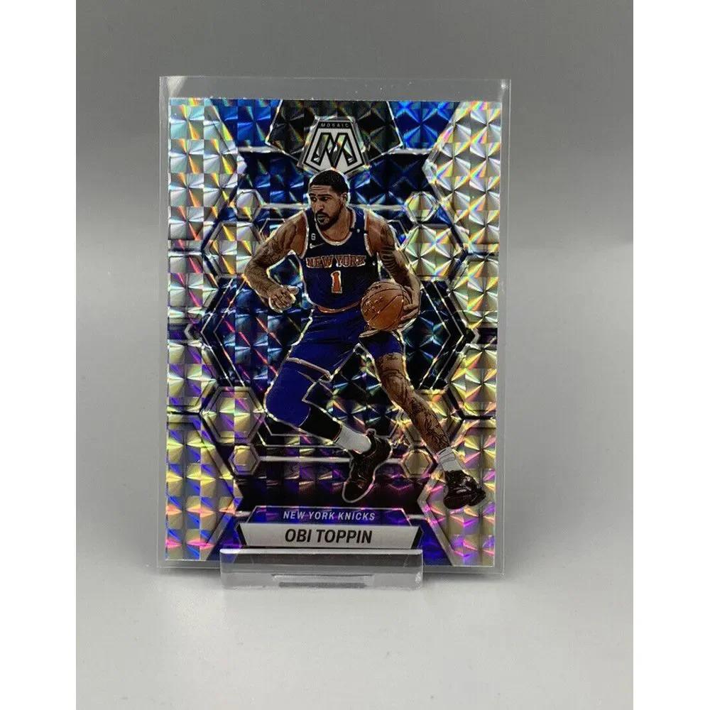 2022-23‎ Obi Toppin Mosaic Silver Mosaic Prizm #153 Knicks